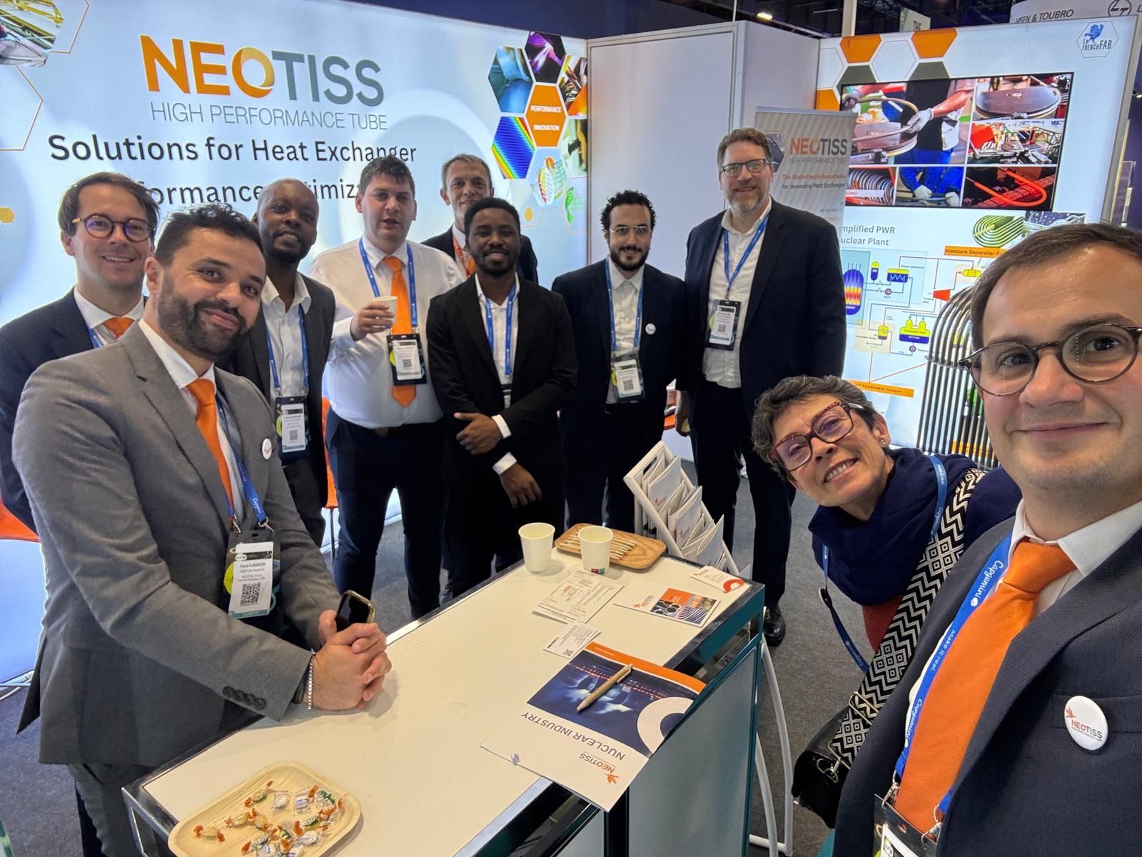 NEOTISS team at World Nuclear Exhibition 2025 in Paris