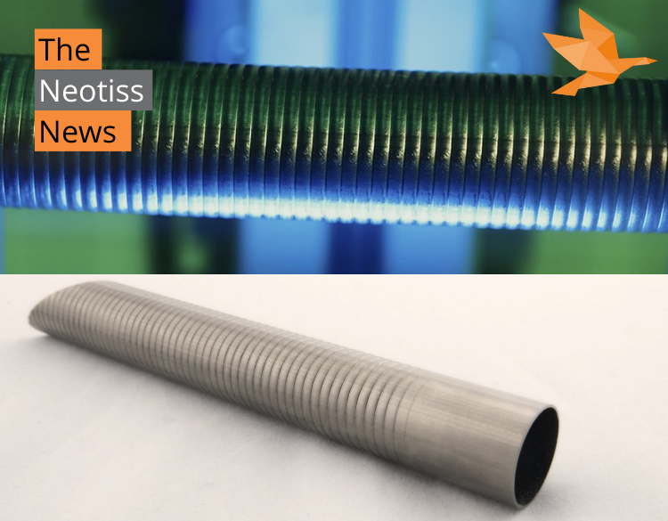 Neotiss confirming its position of technology leader with a new significant order for NEOTISS Helix titanium condenser tubes