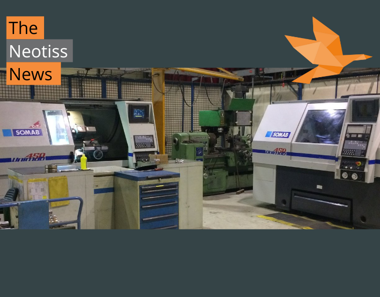 Installation of one new CNC lathe in our Venarey Les Laumes plant